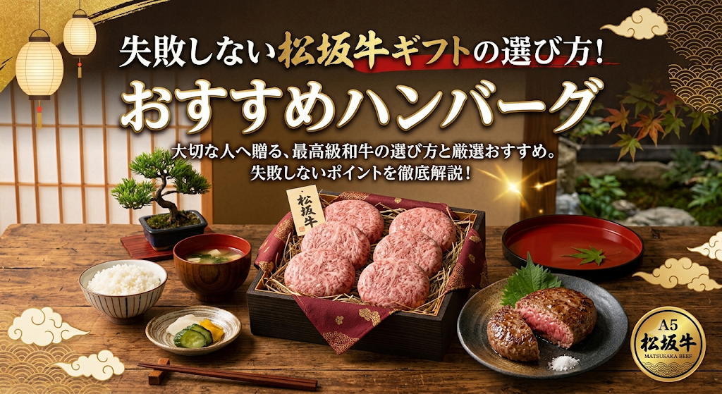 失敗しない松阪牛ギフトの選び方！おすすめハンバーグ